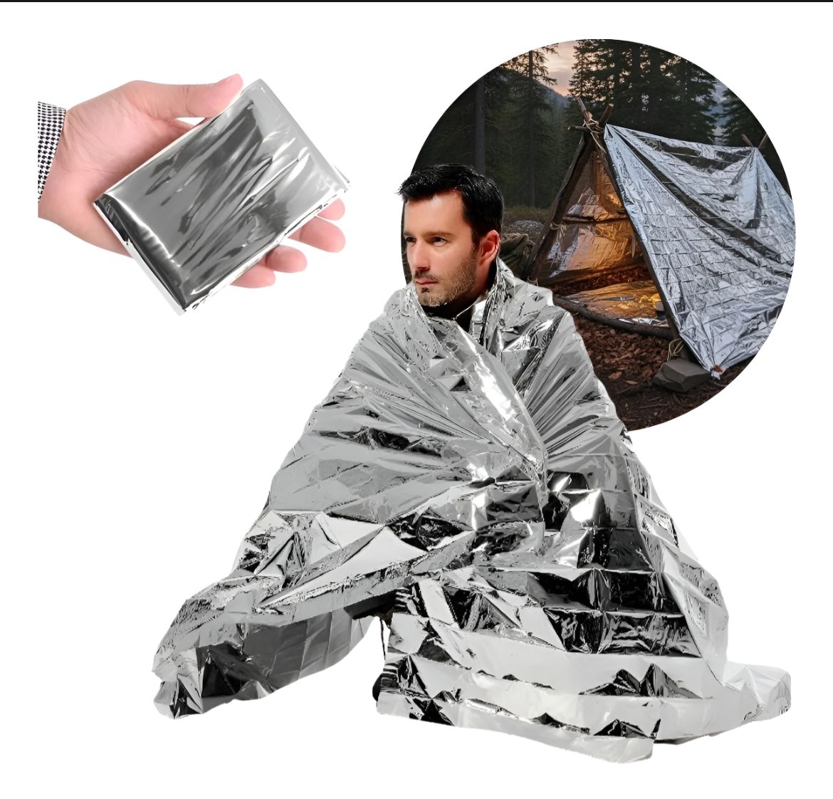 Manta Térmica de Emergencia 130x210 cm